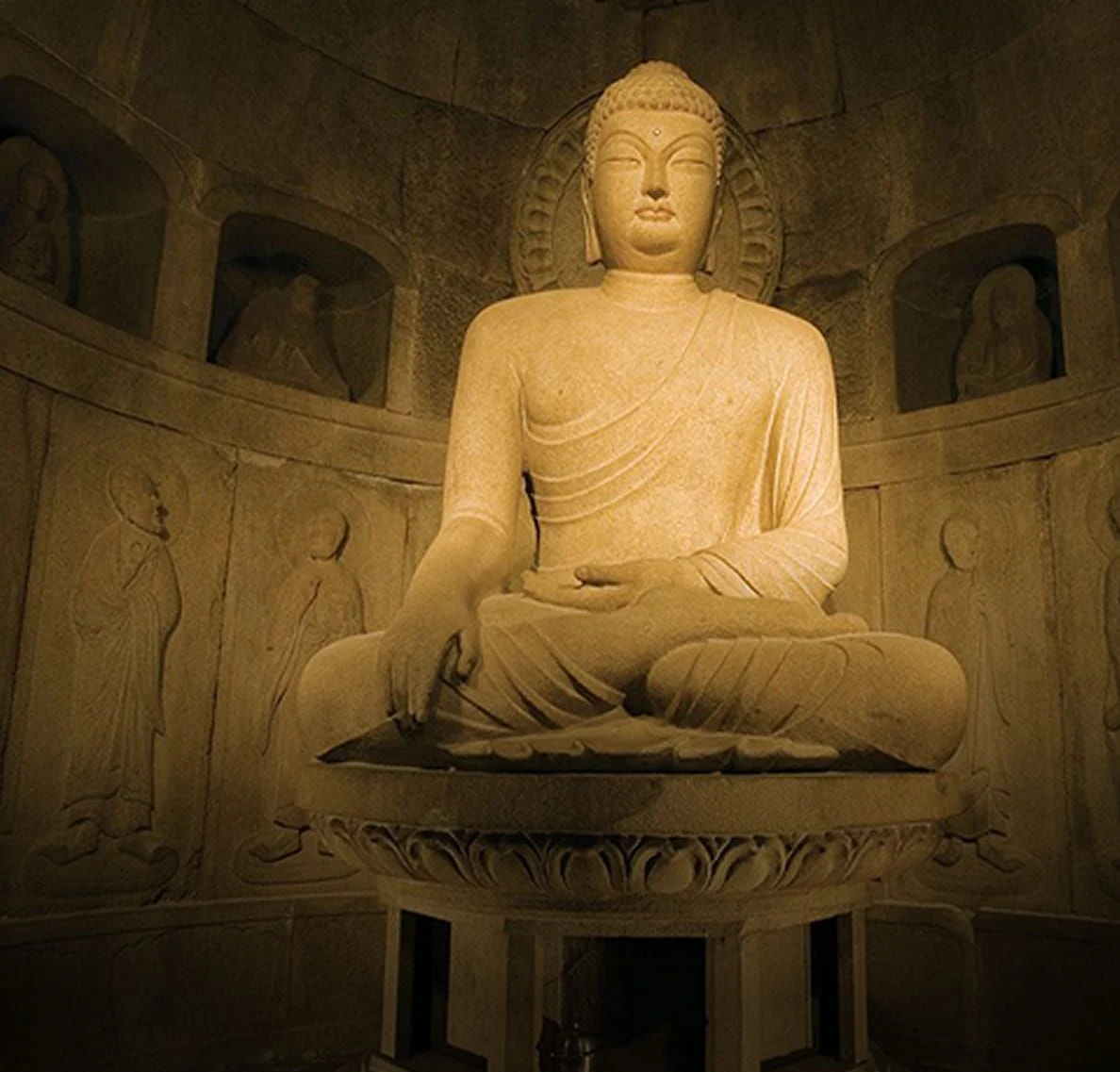 Seokguram Grotto with the Buddha statue