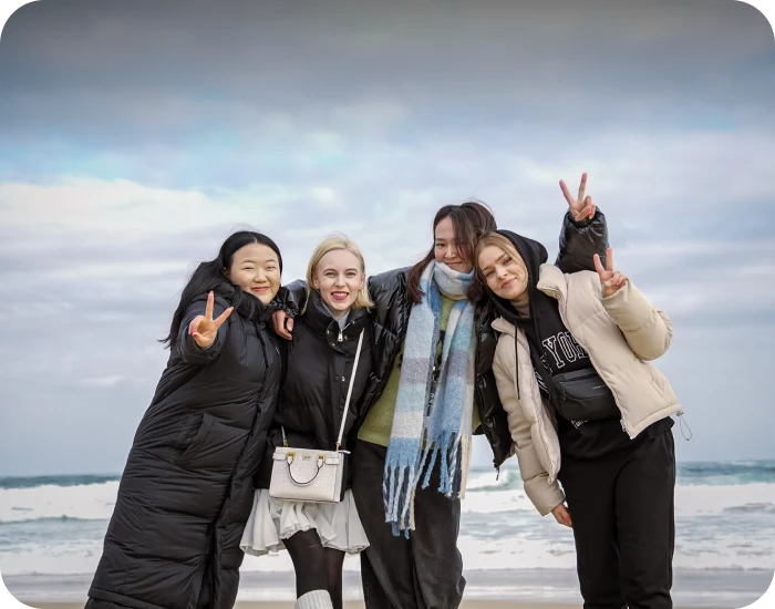 First snow: Seoul + Gangneung + Suwon
