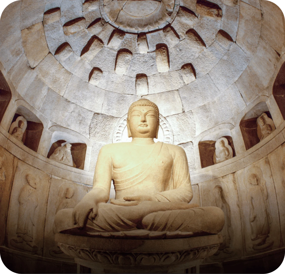 Location: Seokguram Grotto with the Buddha statue