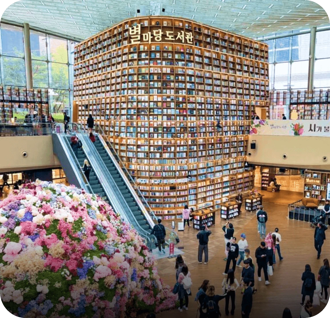 Location: COEX Mall + Starfield Library+ Gangnam Style Statue